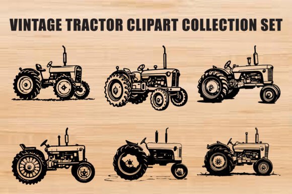 Download Vintage Tractor Clipart Collection - Premium Resources