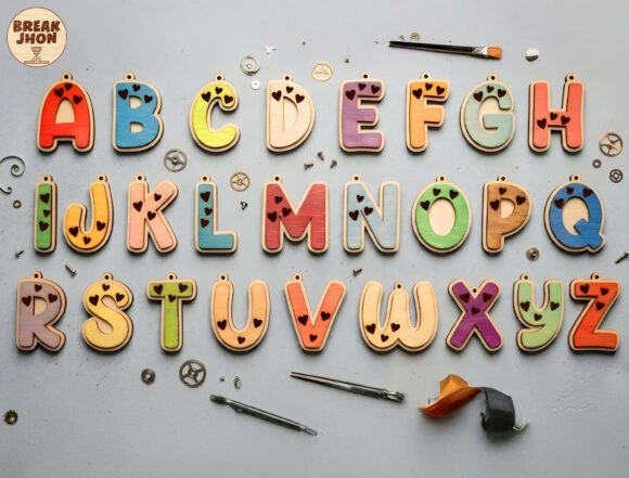 Download 3D Layered Alphabet Cut File SVG Bundle - Alphabet cut file Collection