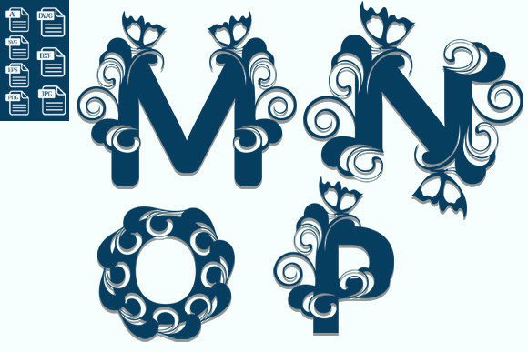 Download Floral Alphabet Laser Cut Svg - Premium Resources