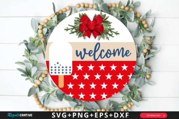 Download Welcome Svg Design,USA Round Sign Design - Usa round sign Collection